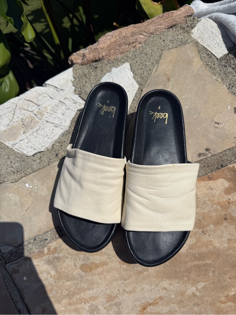 beek Cream Albatross Platform Sandals sz 9 - Picture 3 of 8